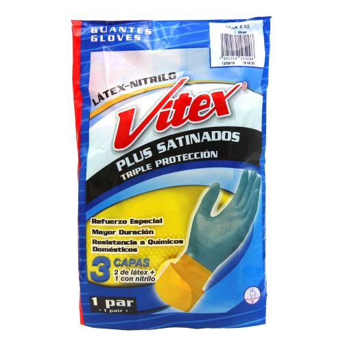 Guantes Vitex Plus N satinados 8
